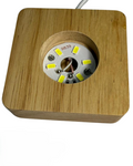 Base lámpara madera LED 6,5 cm