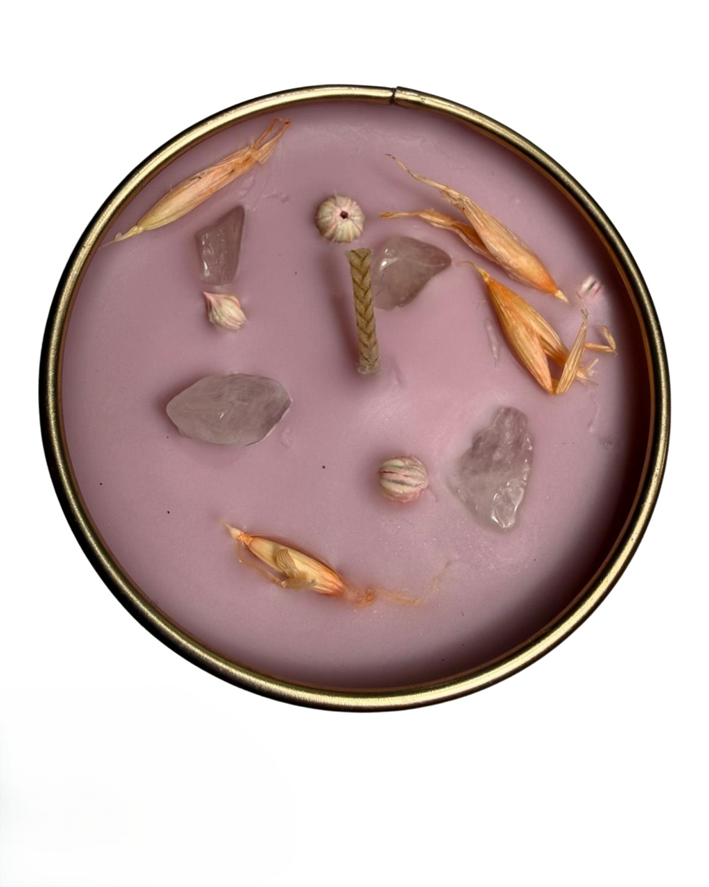 Vela Crystal Cuarzo Rosa – Aroma