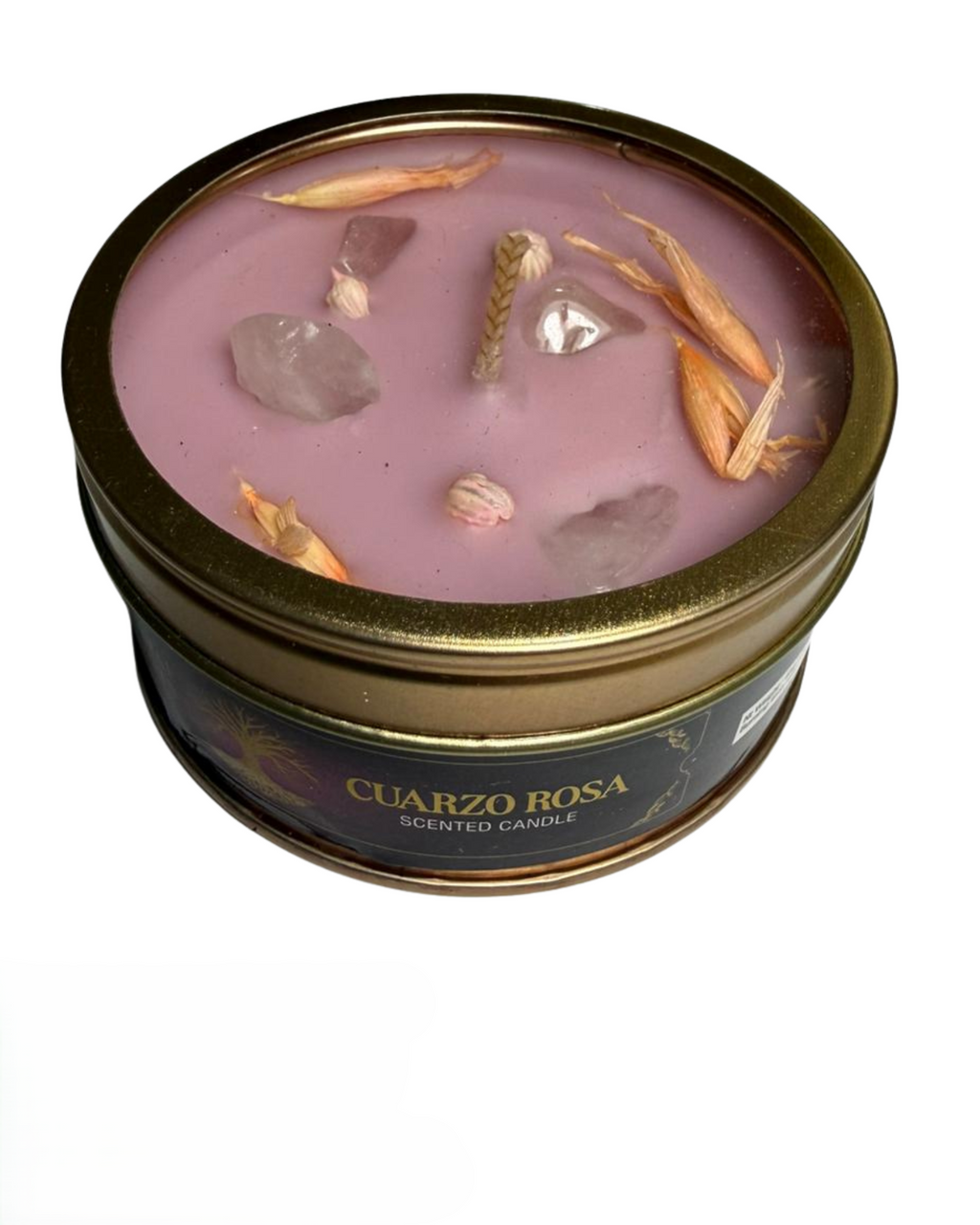 Vela Crystal Cuarzo Rosa – Aroma