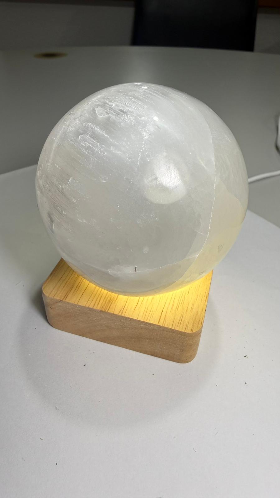 Base lámpara madera LED 6,5 cm