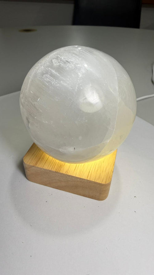 Base lámpara madera LED 6,5 cm