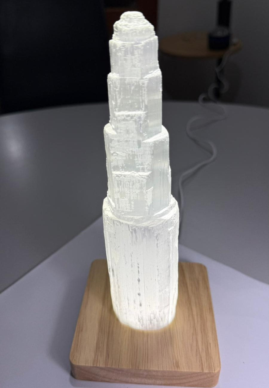 Base lámpara madera LED 10 cm